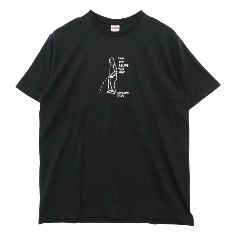 Supreme シュプリーム 25SS Piss Tee ピス Tシャツ 半袖カットソー ブラック系 L【極上美品】【中古】