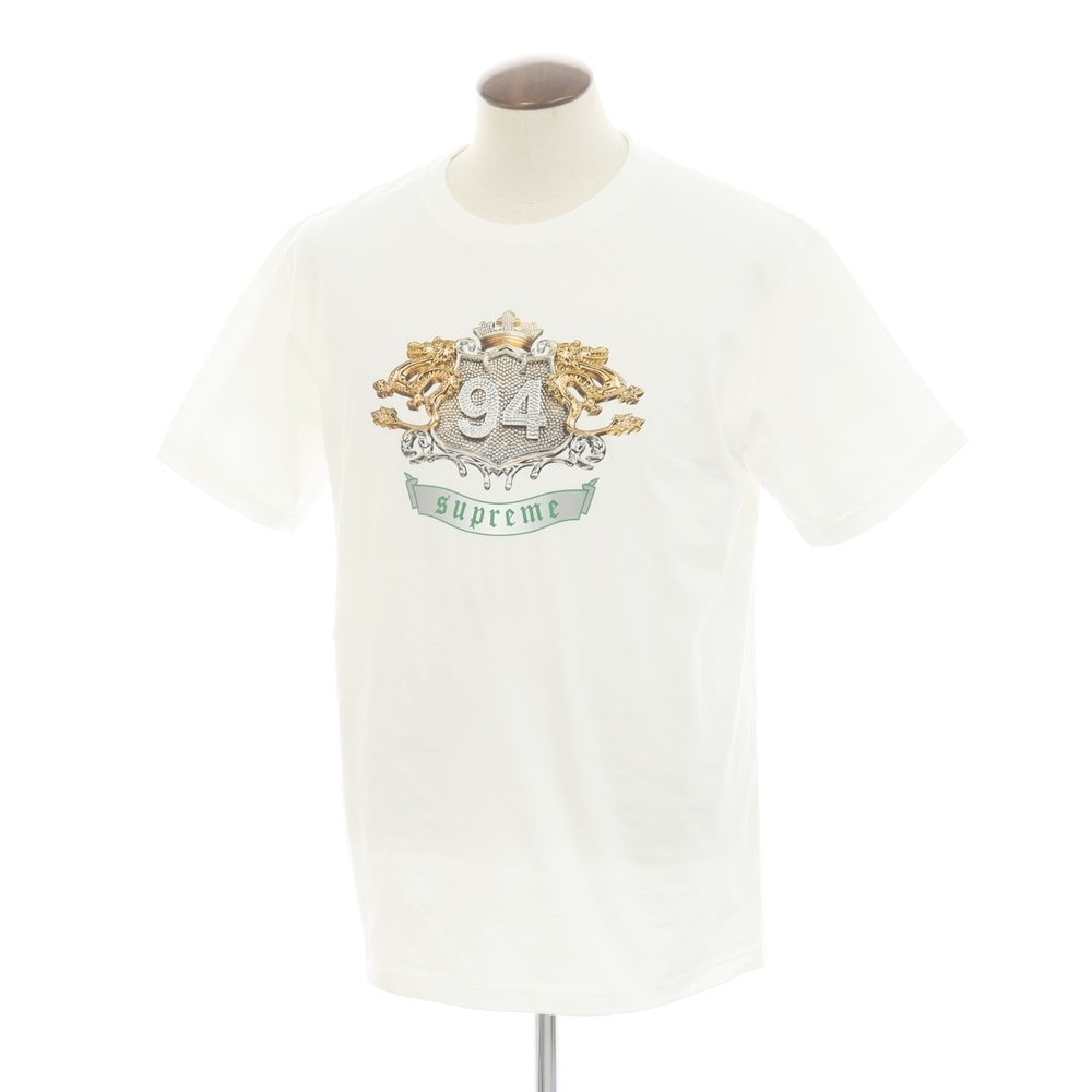 【中古】シュプリーム Supreme 2024年秋冬 Diamonds Tee コットン クルーネック 半袖Tシャツ ホワイト【サイズL】【メンズ】