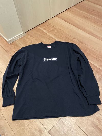 Supreme Box Logo L/S Tee "Navy"