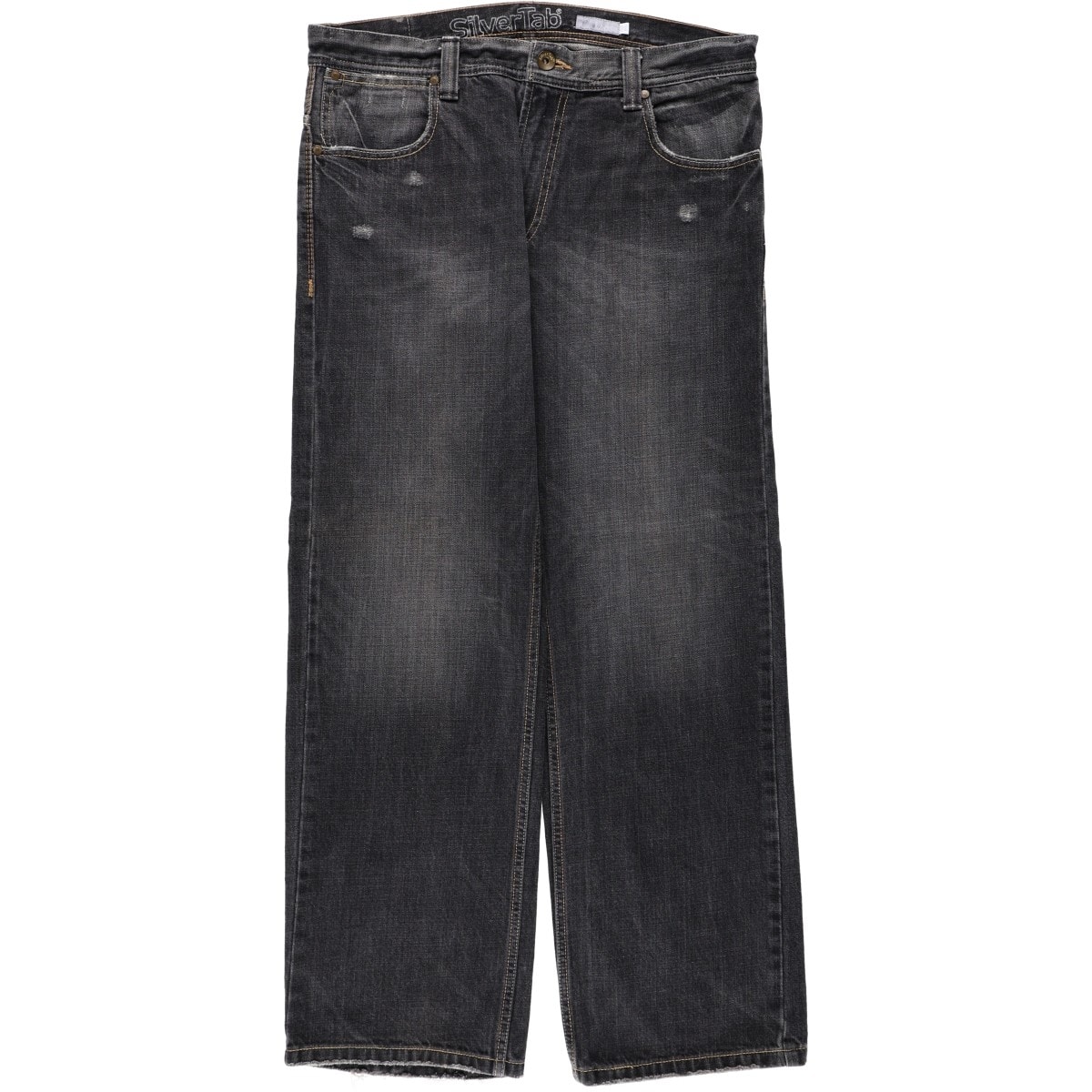 古着 00年代 リーバイス Levi's SILVER TAB シルバータブ LOOSE ルーズ ブラックデニム テーパードデニムパンツ メンズw37相当/eaa672171