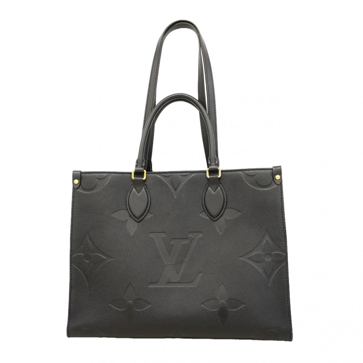 【6dc3790】ルイヴィトン トートバッグ モノグラム・アンプラント オンザゴーMM M45595 ノワール 2wayバッグ【中古】レディース