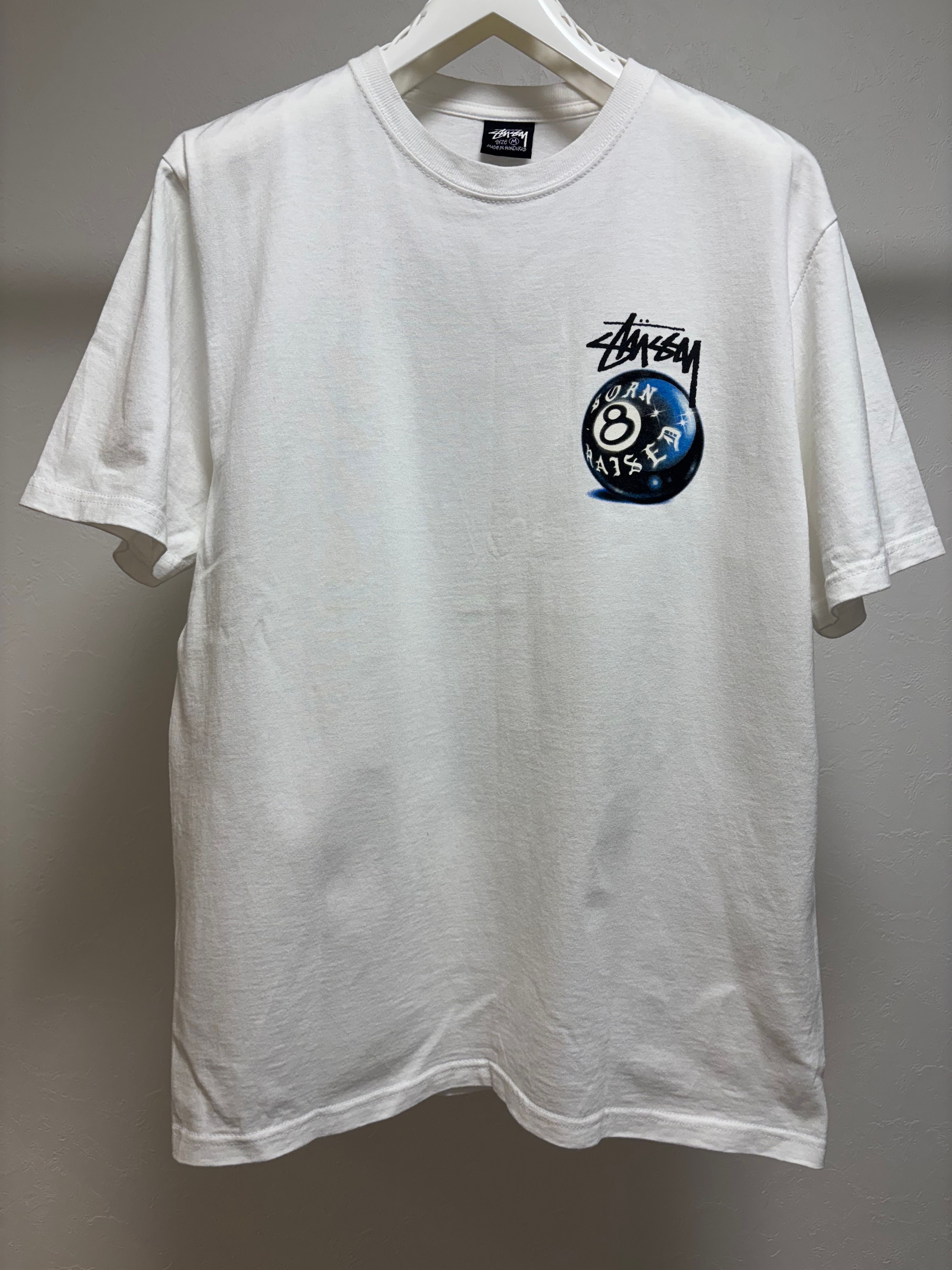 Stussy Born x Raised 8 Ball Tee "White"
