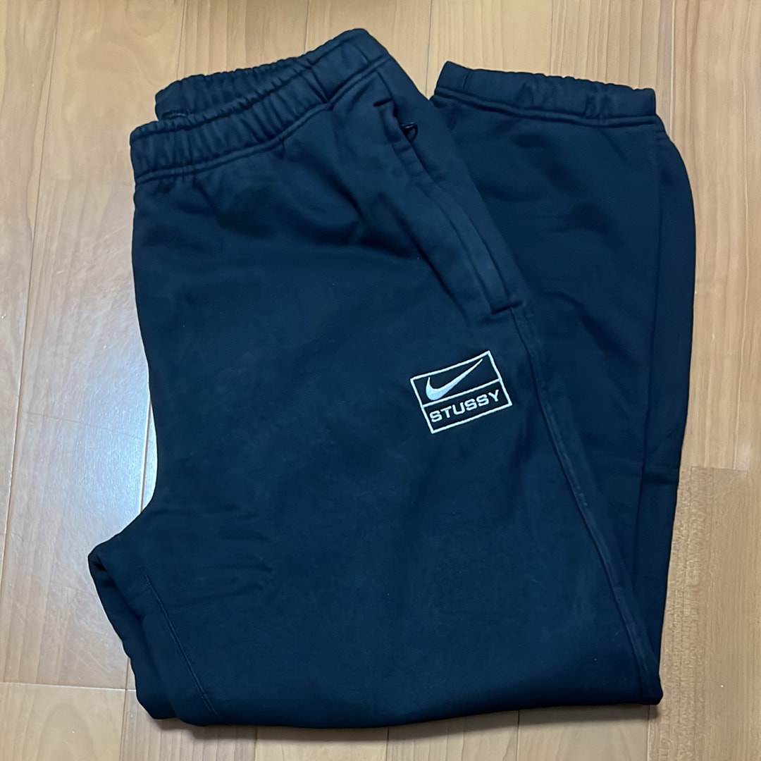 Stussy x Nike Stone Washed Fleece Pant "Black" (US Size) FN5235-010
