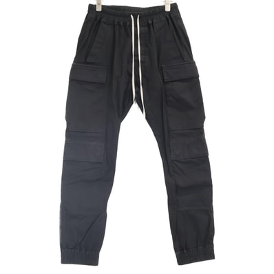 リックオウエンス 国内正規 24AW RU02D6337 ブラック MastodonCargo マストドンカーゴパンツ 46