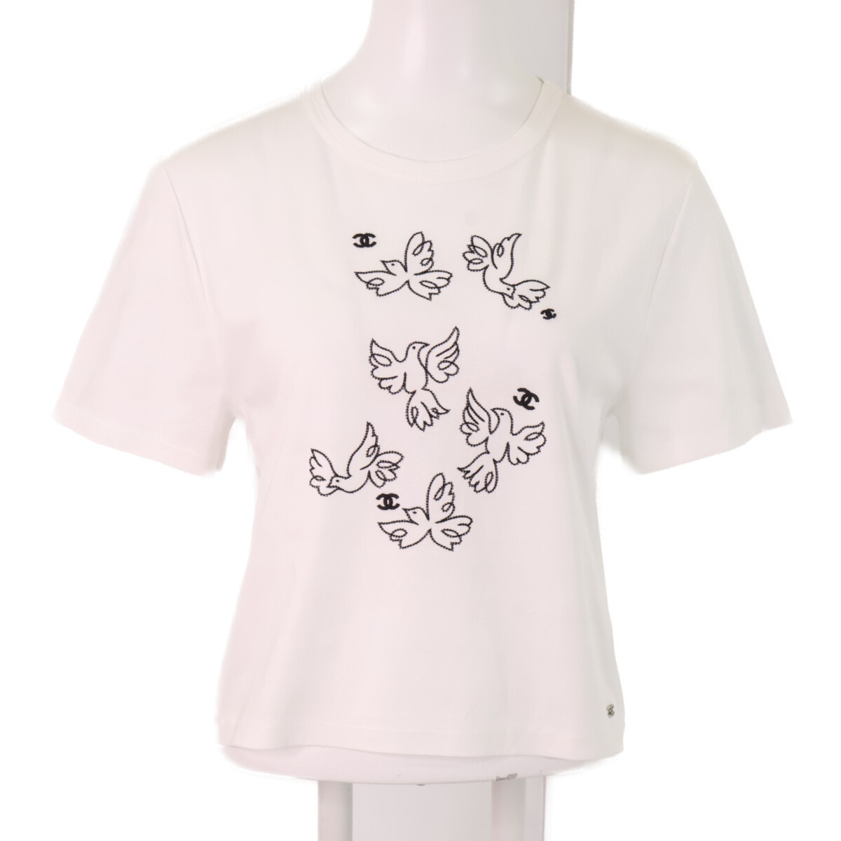 シャネル 【美品/国内正規】P72139K10336 クルーズコレクション ジャン・コクトー 半袖Tシャツ XS