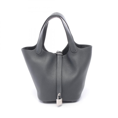 エルメス HERMES ピコタンロックPM グリミスティ ハンドバッグ バッグ レザー トリヨンクレマンス レディース グレー系 【中古】