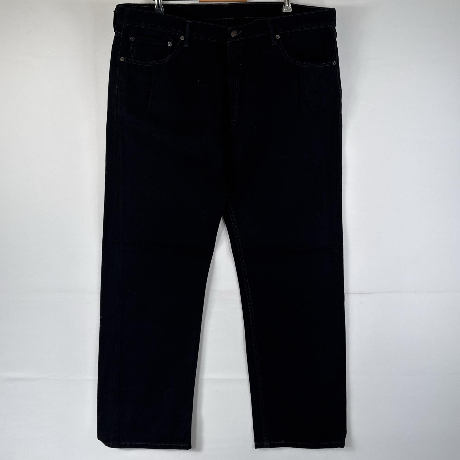 古着 リーバイス Levi's デニムパンツ 505 ジーパン ストレート 大きいサイズ ジップフライ ジーンズ ビッグサイズ w44 L32 ブラック メンズ
