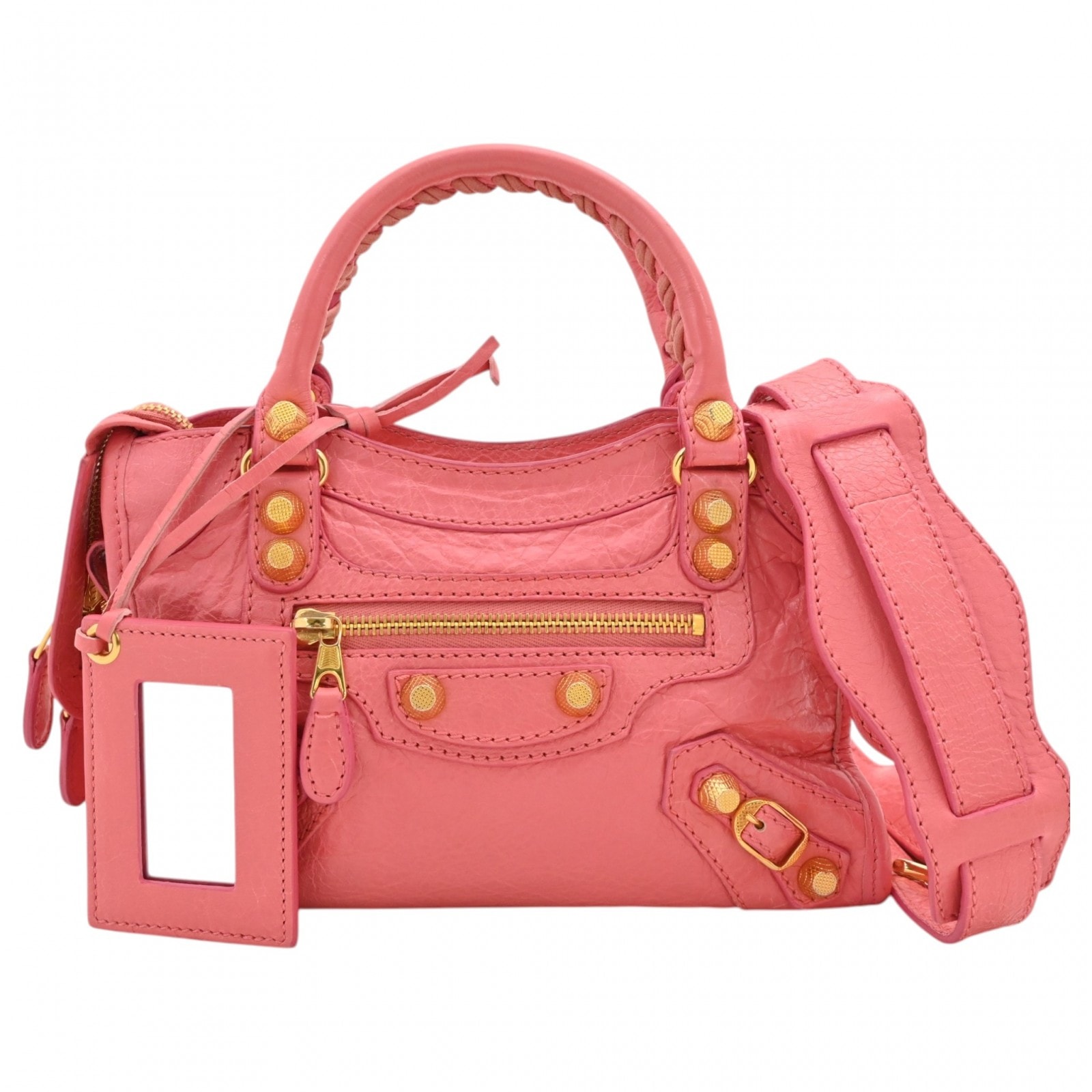 BALENCIAGA Handbag Lambskin "Pink"