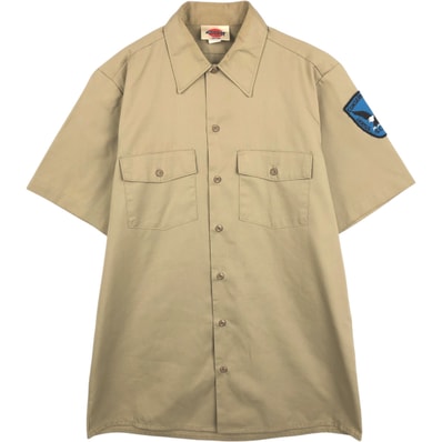古着 ディッキーズ Dickies 半袖 ワークシャツ USA製 メンズM相当/eaa653019