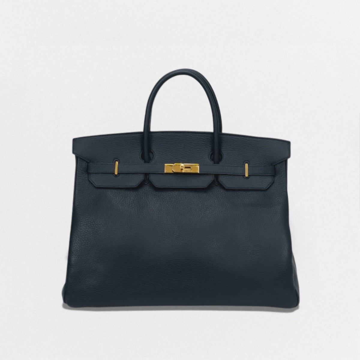 エルメス HERMES バーキン40 バーキン 40 バッグ トートバッグ アルデンヌ ダークブルー 青 ゴールド金具 ハンドバッグ