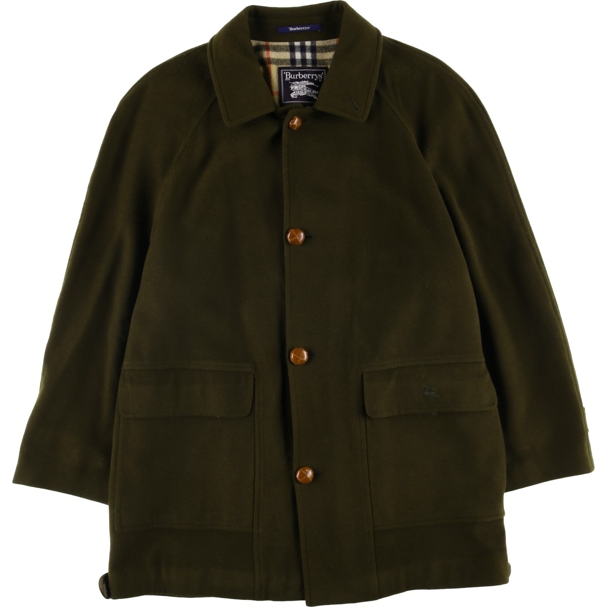 古着 バーバリー Burberry's ウールハーフコート メンズM相当/eaa600278