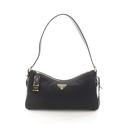 プラダ PRADA TESSUTO+VITELLO ショルダーバッグ バッグ ナイロン レザー レディース ブラック系 1BC2322C8QF0002ODO 【新品】