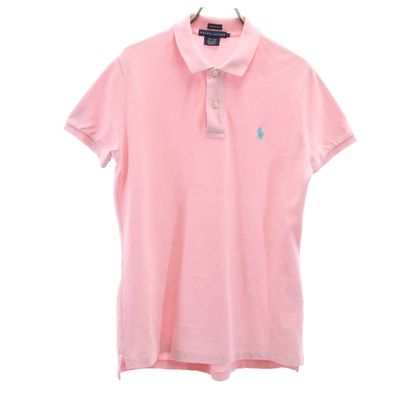 RALPH LAUREN ラルフローレン 半袖 スキニーフィット ポロシャツ L ピンク
