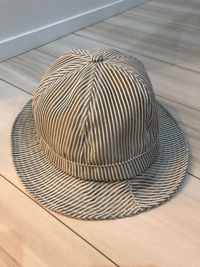 Supreme Stripe Mesh Bell Hat "Taupe"