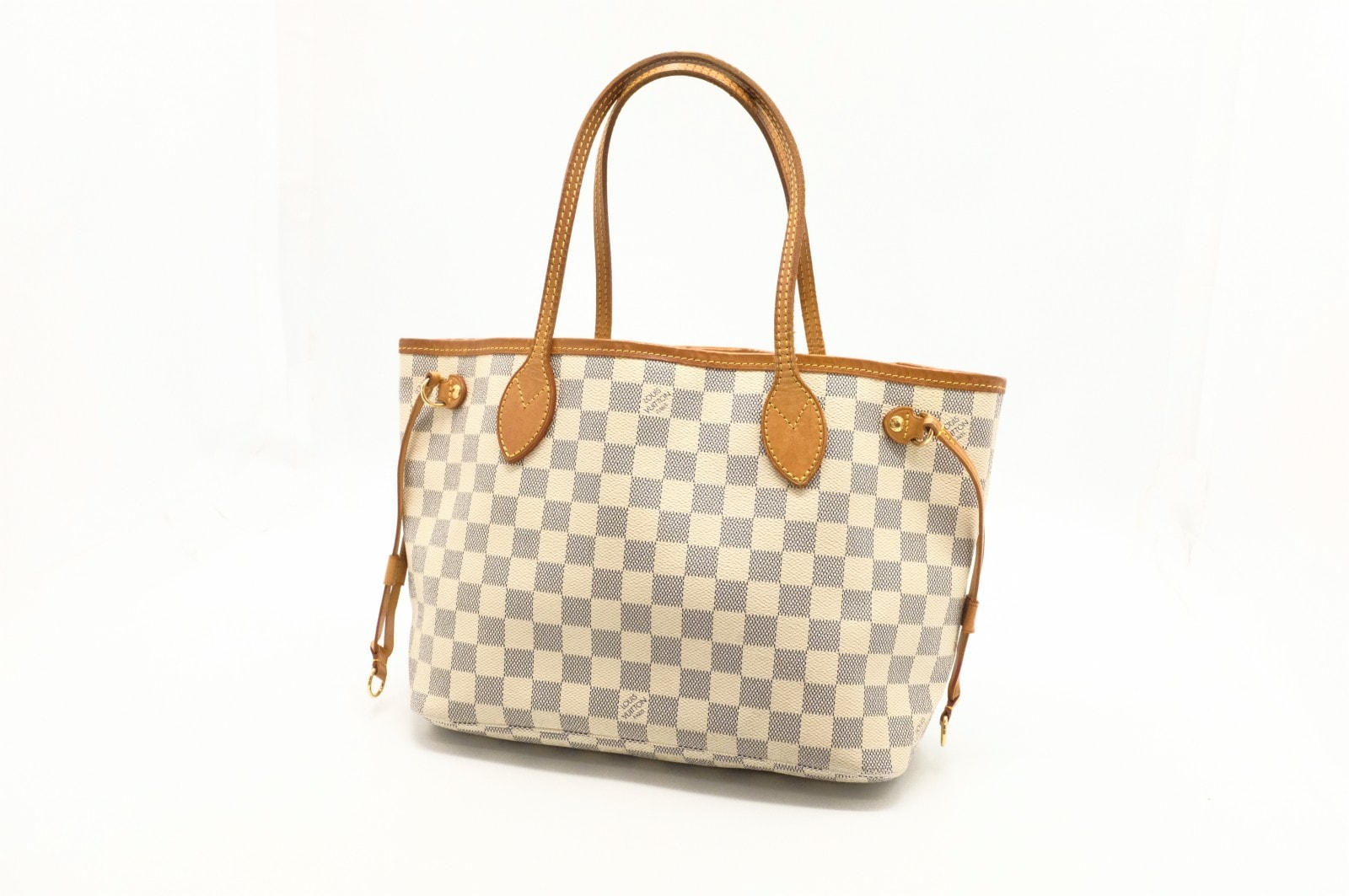 ルイヴィトン ダミエアズール ネヴァーフルPM トートバッグ N51110