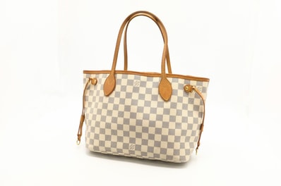 ルイヴィトン ダミエアズール ネヴァーフルPM トートバッグ N51110