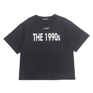■美品■DOLCE&GABBANA ドルチェアンドガッバーナ 半袖Tシャツ サイズXXS THE1990s クロップド丈 トップス イタリア製 ブランド古着【中古】20250514/RA4695