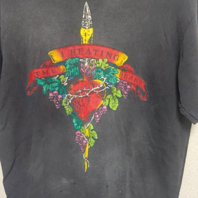 SAINT Mxxxxxx 24SS x LASTMAN Beating Short Sleeve T-Shirt "Black"