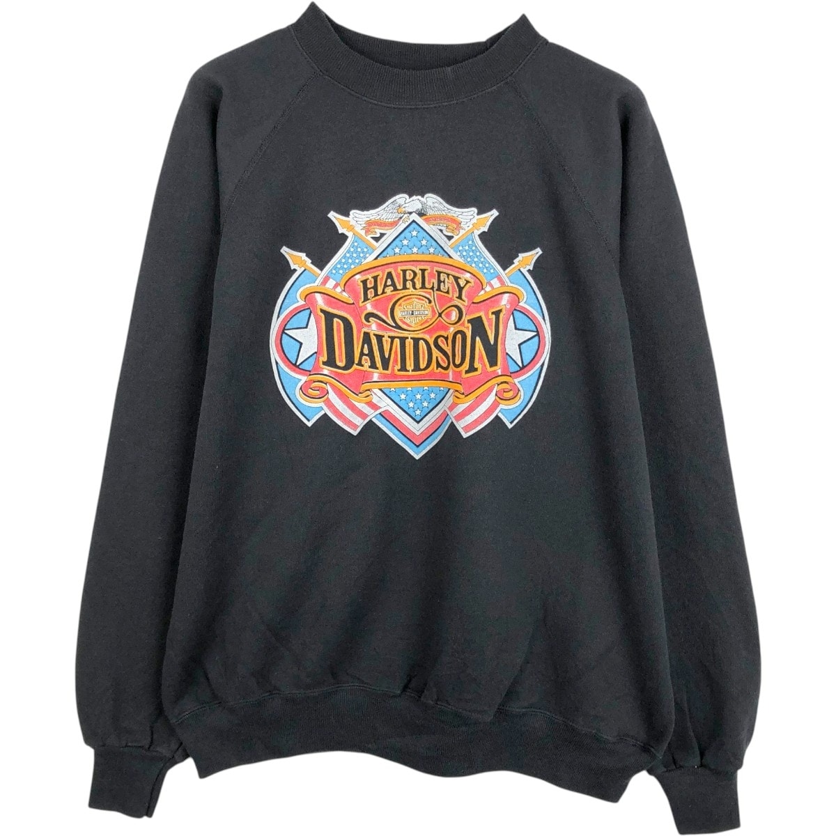 古着 90年代 ヘインズ Hanes Harley-Davidson ハーレーダビッドソン アドバタイジング スウェットシャツ トレーナー USA製 メンズXL相当 ヴィンテージ/eaa678304