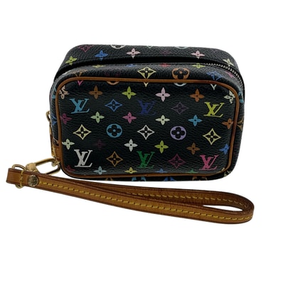 【値下げ】LOUIS VUITTON ルイ・ヴィトン トゥルース ワピティ ポーチ M58034 モノグラムマルチカラー マルチカラー ブラック レディース【中古】