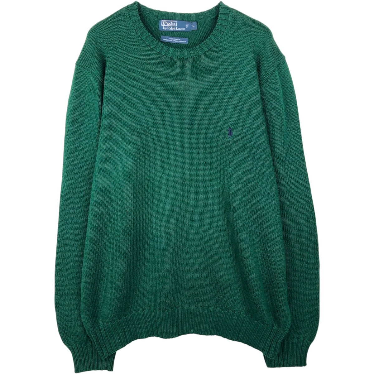 古着 ラルフローレン Ralph Lauren POLO by Ralph Lauren コットンニットセーター メンズL相当/eaa637297