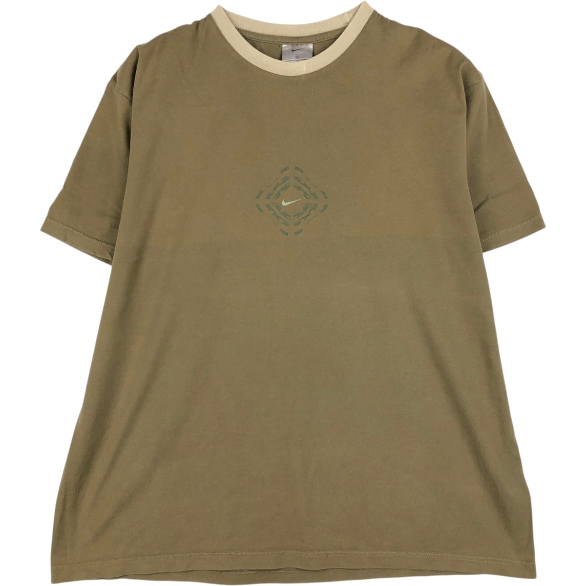 D (傷や汚れあり)】古着 00年代 ナイキ NIKE ロゴプリントTシャツ