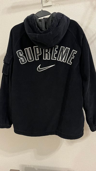 Supreme / Nike Arc Corduroy Hooded Jacket "Black"