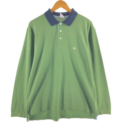 古着 ブルックスブラザーズ Brooks Brothers 長袖 ポロシャツ メンズL相当/eaa525977