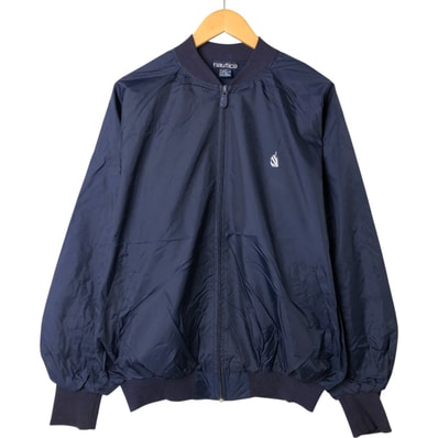 古着 90年代 ノーティカ NAUTICA バックロゴ ナイロンブルゾン メンズXL相当/eaa543836