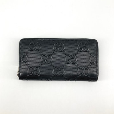 GUCCI(グッチ) GGエンボス 625558 長財布 ブラック
