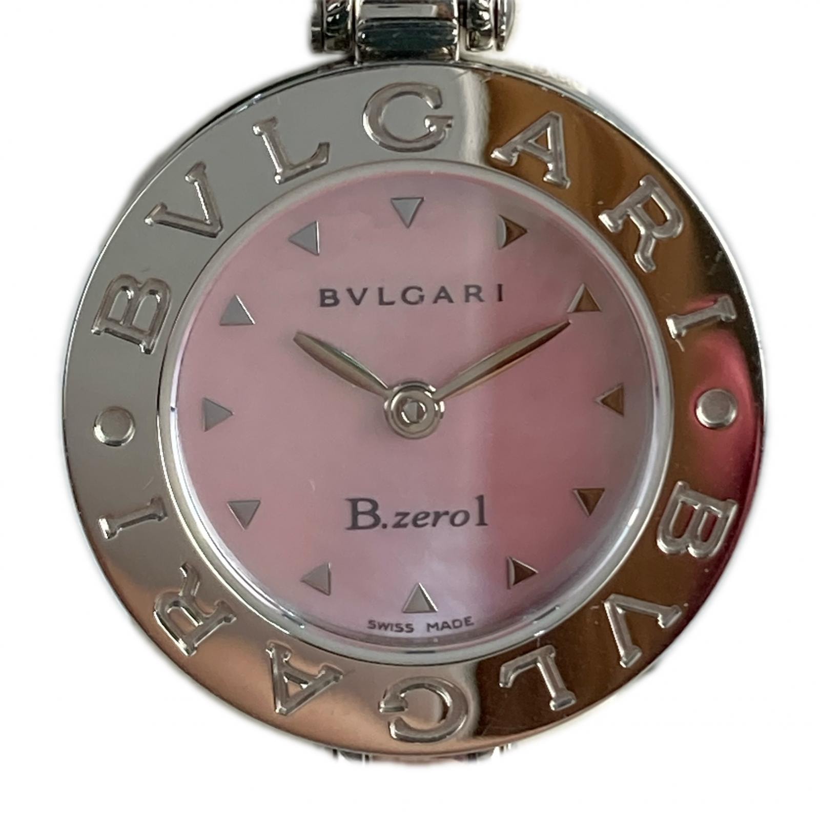 BVLGARI ブルガリ 腕時計 ビーゼロワン クォーツ ステンレススチール BZ22S ピンクシェル