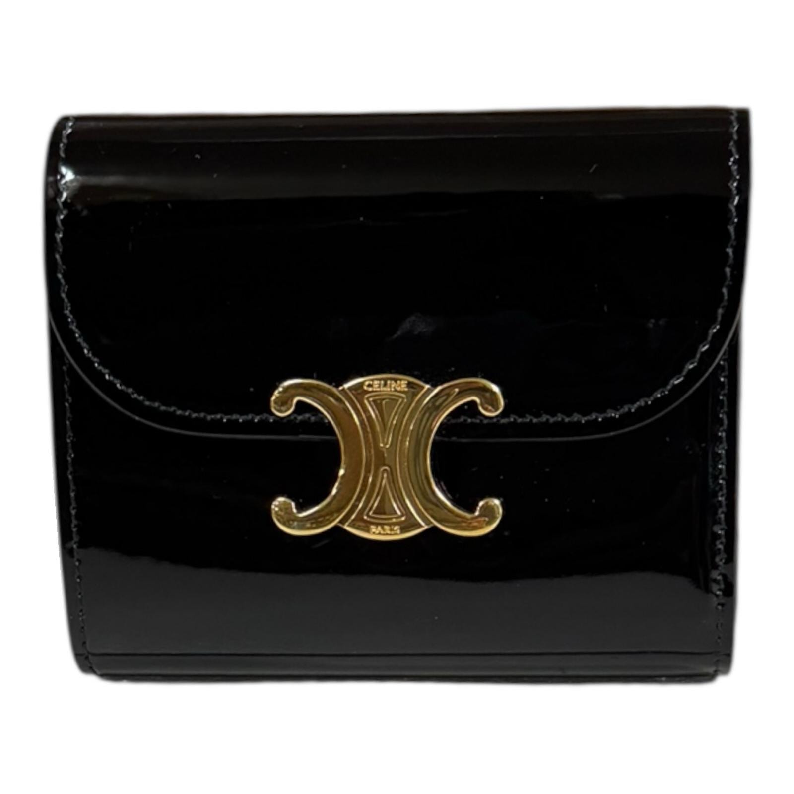 B (目立った傷や汚れなし)】セリーヌ スモールフラップウォレット