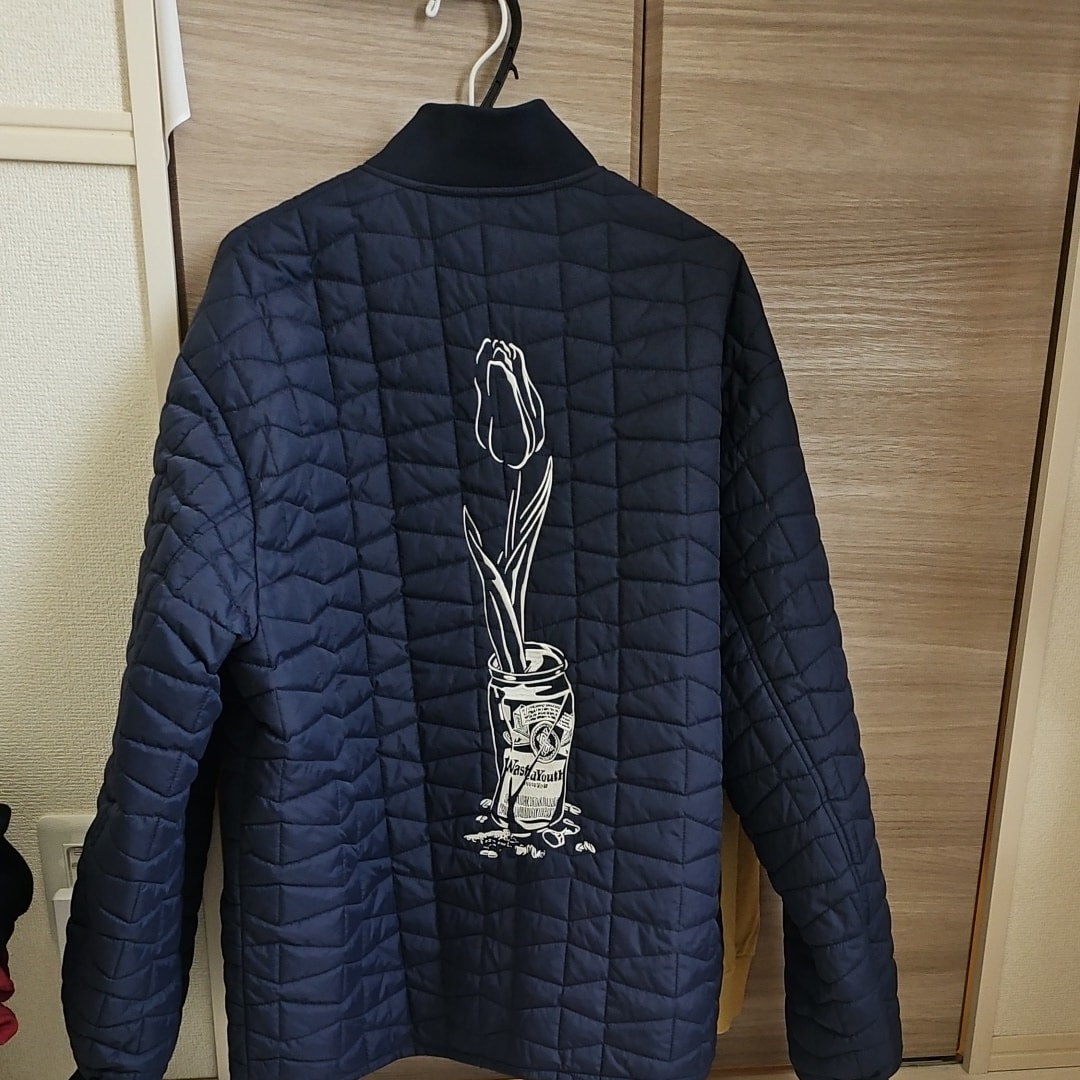 Wasted Youth Quilt Puff Jacket "Navy" / VERDY