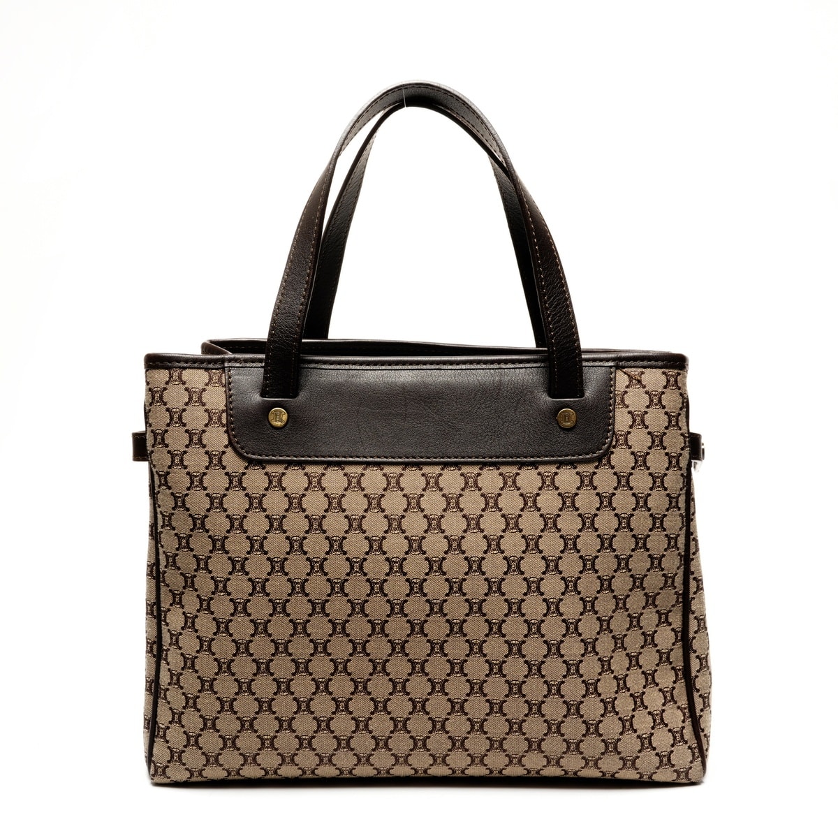 セリーヌ CELINE マカダム キャンバス ハンドバッグ【中古】