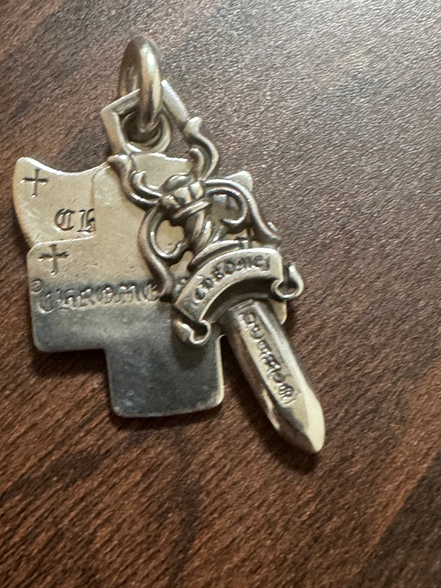 Chrome Hearts 3 Trinkets Pendant "Silver"