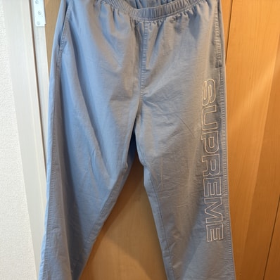 Supreme Spellout Embroidered Ripstop Track Pant "Light Blue"