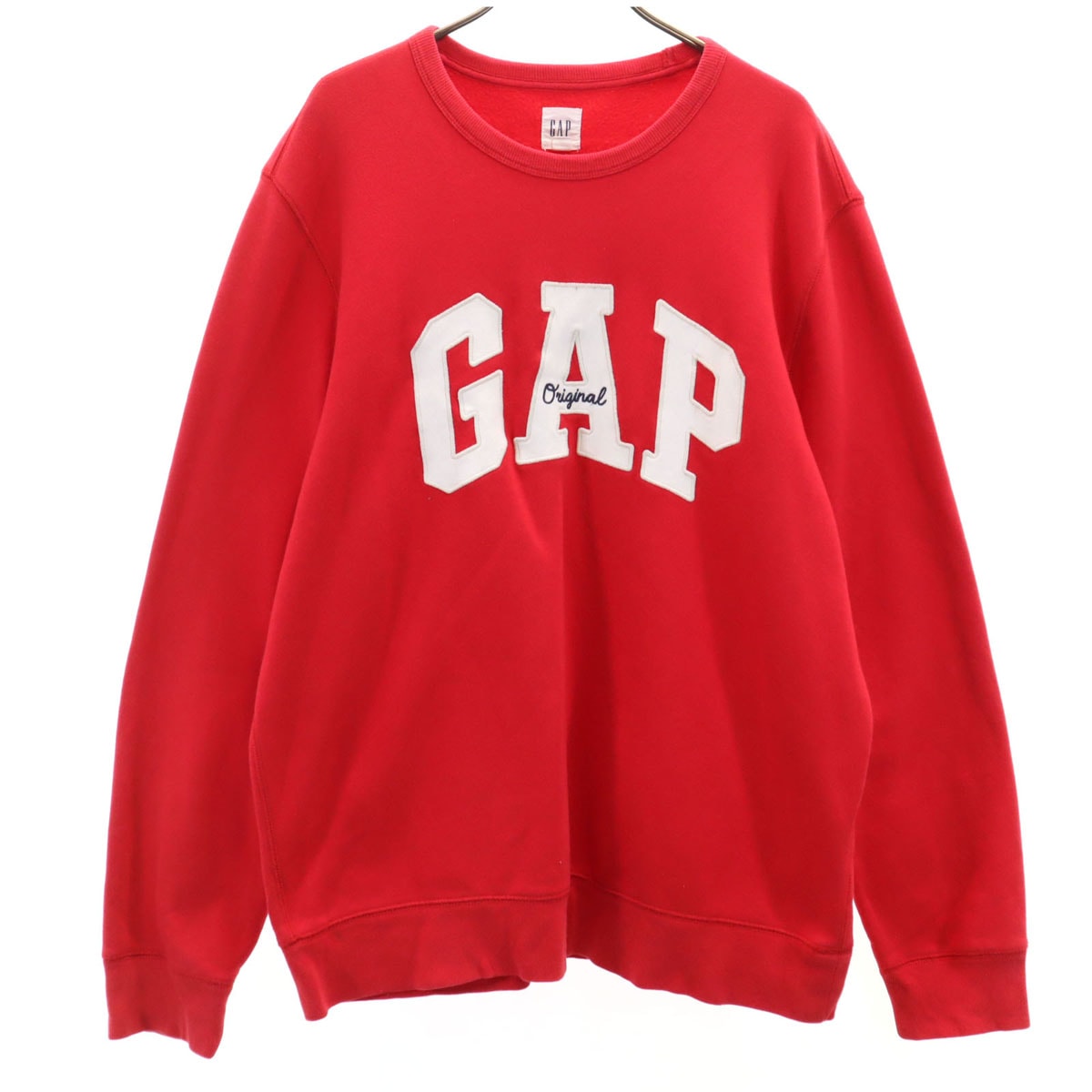 GAP ギャップ 長袖 スウェット トレーナー L レッド 裏起毛