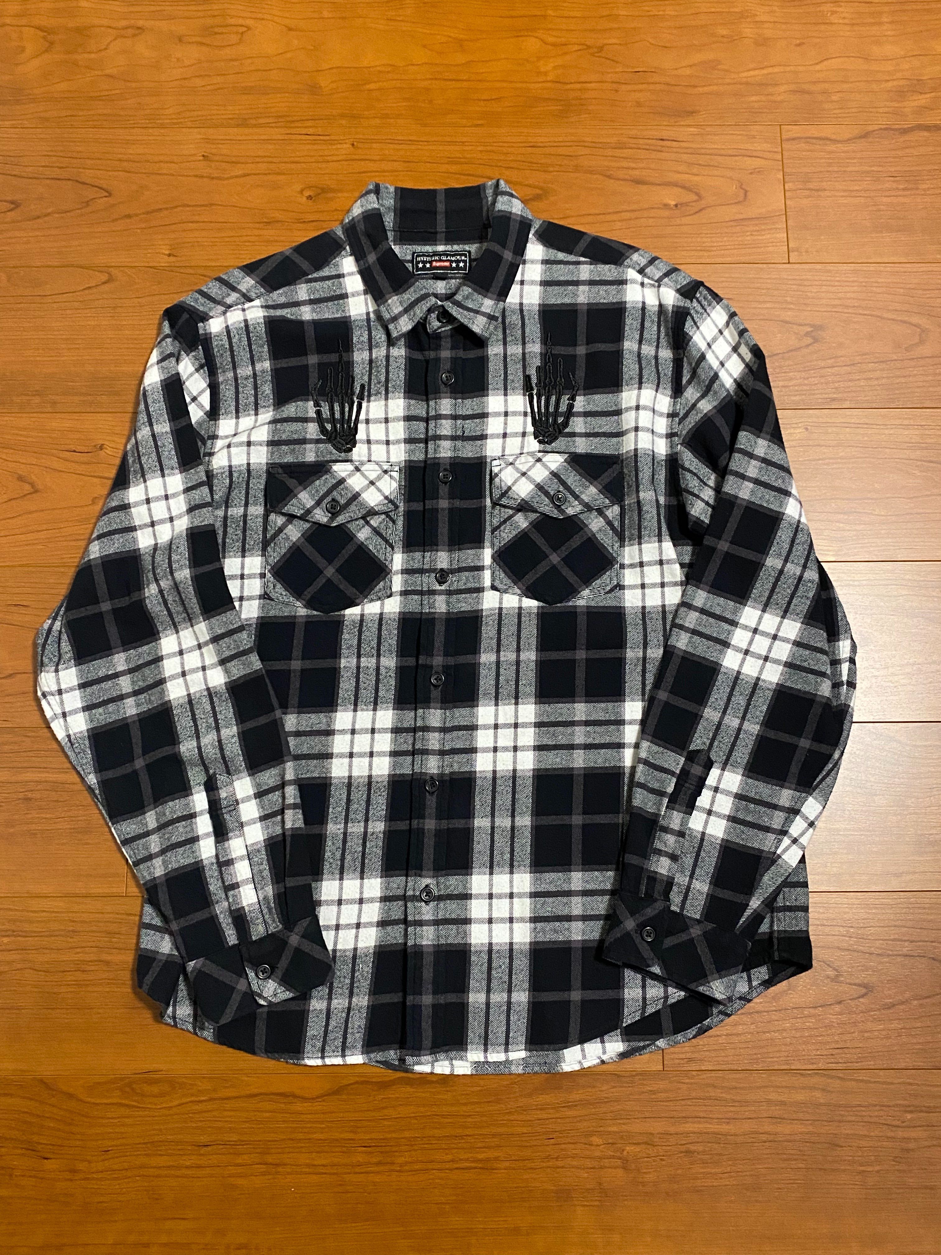 Supreme x HYSTERIC GLAMOUR Plaid Flannel Shirt "Black"