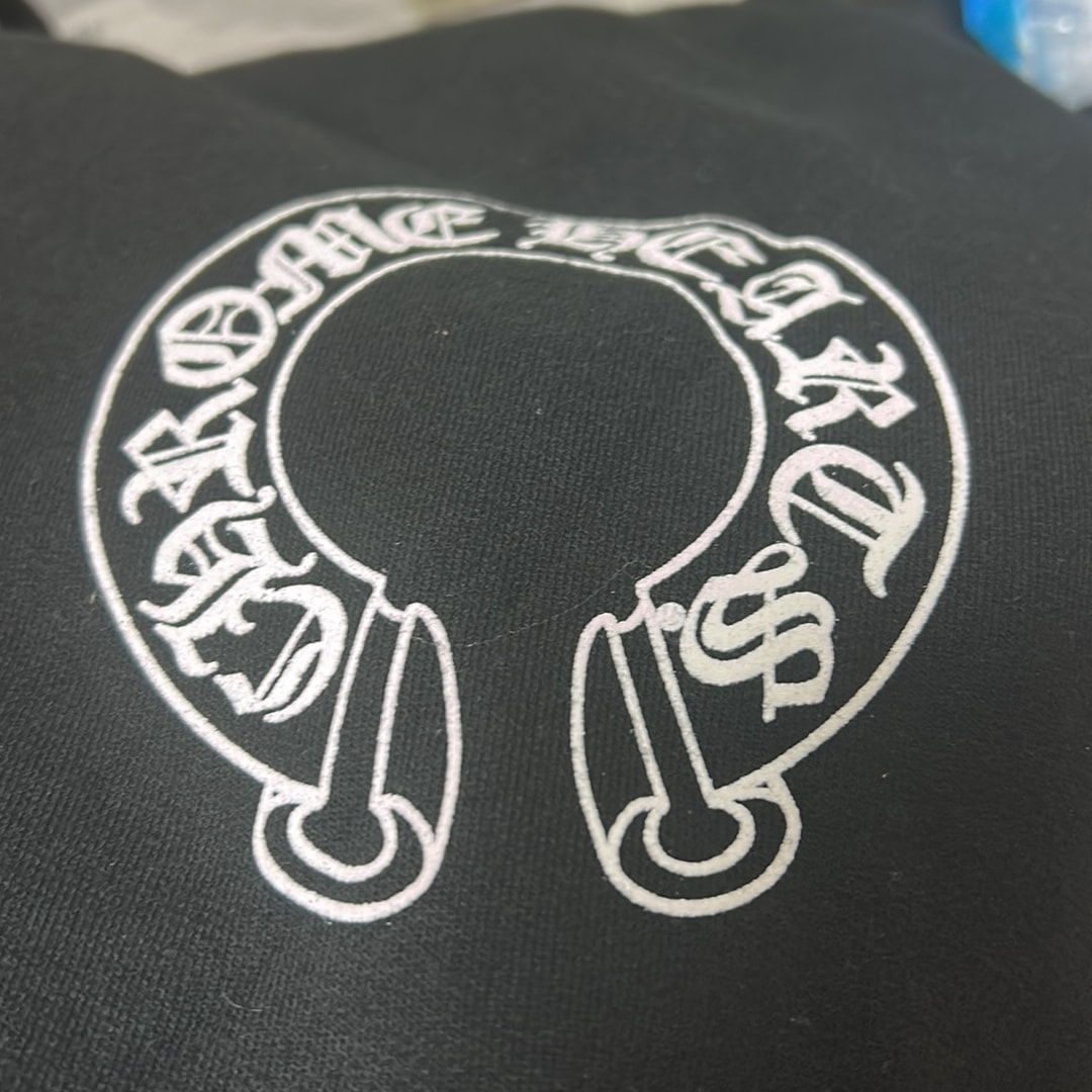 Chrome Hearts Horseshoe Floral Pullover Hoodie "Black"