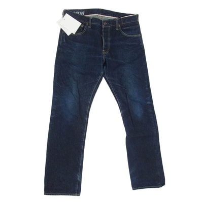 VISVIM ビズビム デニムパンツ 20AW 0120205005021 SOCIAL SCULPTURE 01 SLIM RAW ソーシャルスカルプチャー デニム 01 スリム ロウ 13oz デニムパンツ インディゴブルー系 W34【中古】