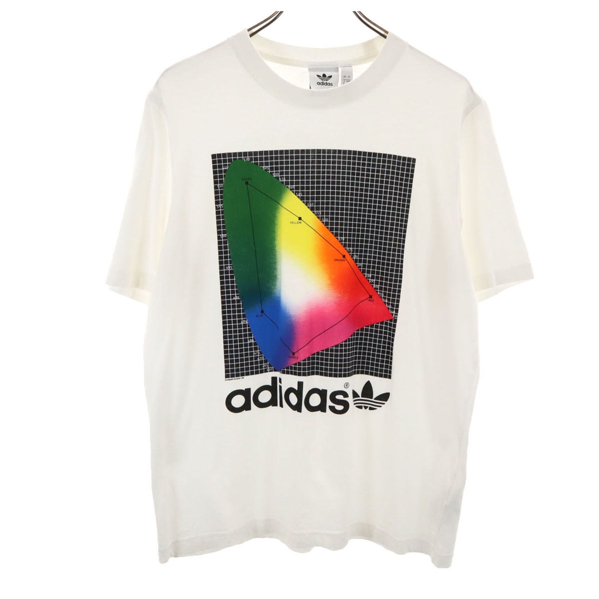 adidas Originals アディダスオリジナルス スペクトラム プリント 半袖 Tシャツ L オフホワイト