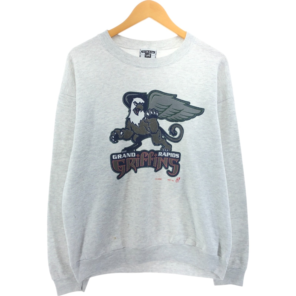 古着 90年代 リー Lee プリントスウェットシャツ トレーナー USA製 メンズL相当 ヴィンテージ/eaa546417