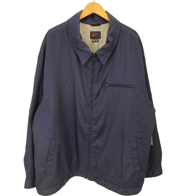 90-00S 赤黒タグ 裏地キルティング ジップアップ ナイロンジャケット【1136698668037】