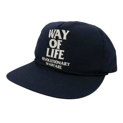 RATS ラッツ way of life キャップ 帽子 日本製 ダークネイビー系 FREE【中古】