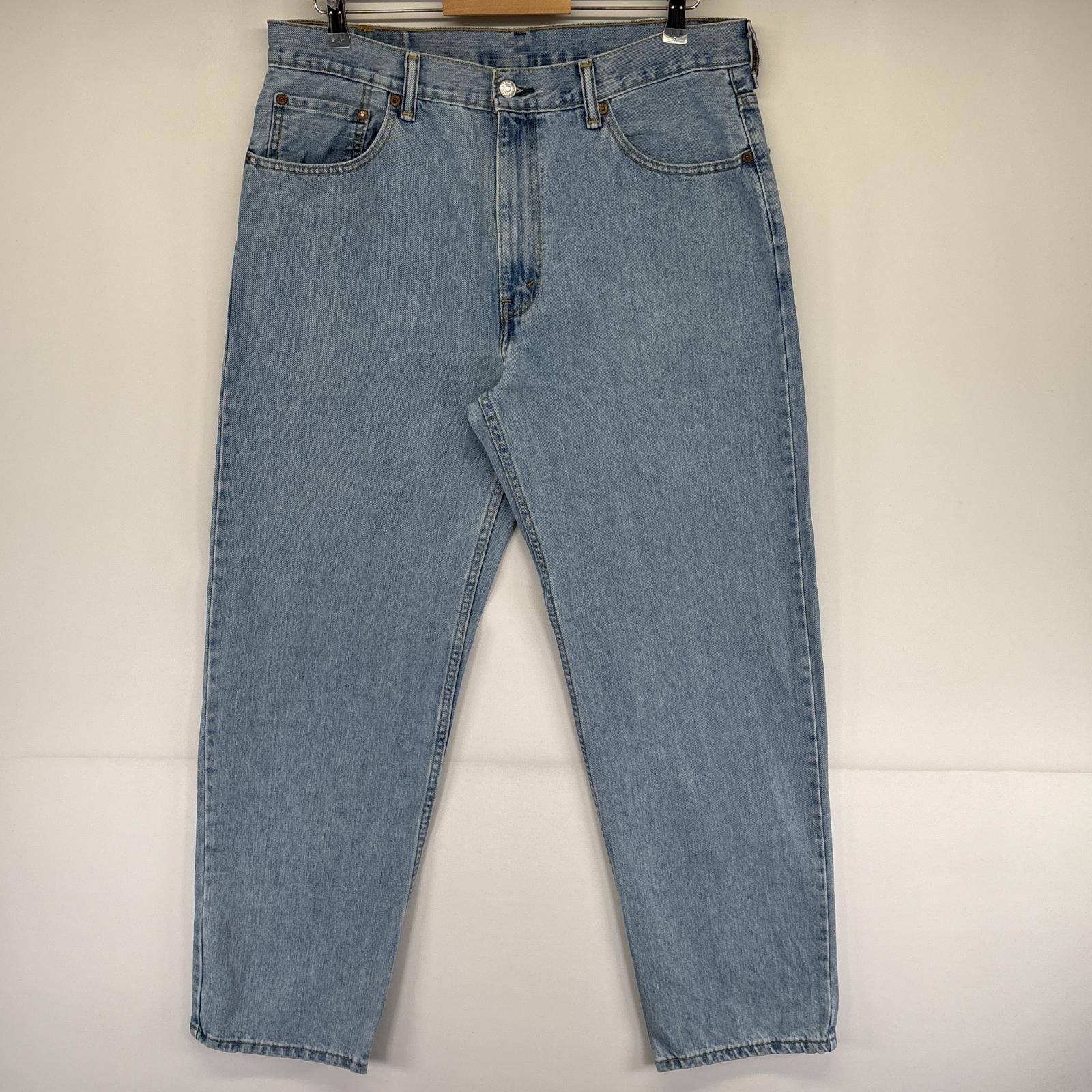 古着 リーバイス Levi's デニムパンツ 550 テーパード ジーパン ジーンズ 色落ち 長ズボン 5ポケット w36 L32  ブルー メンズ