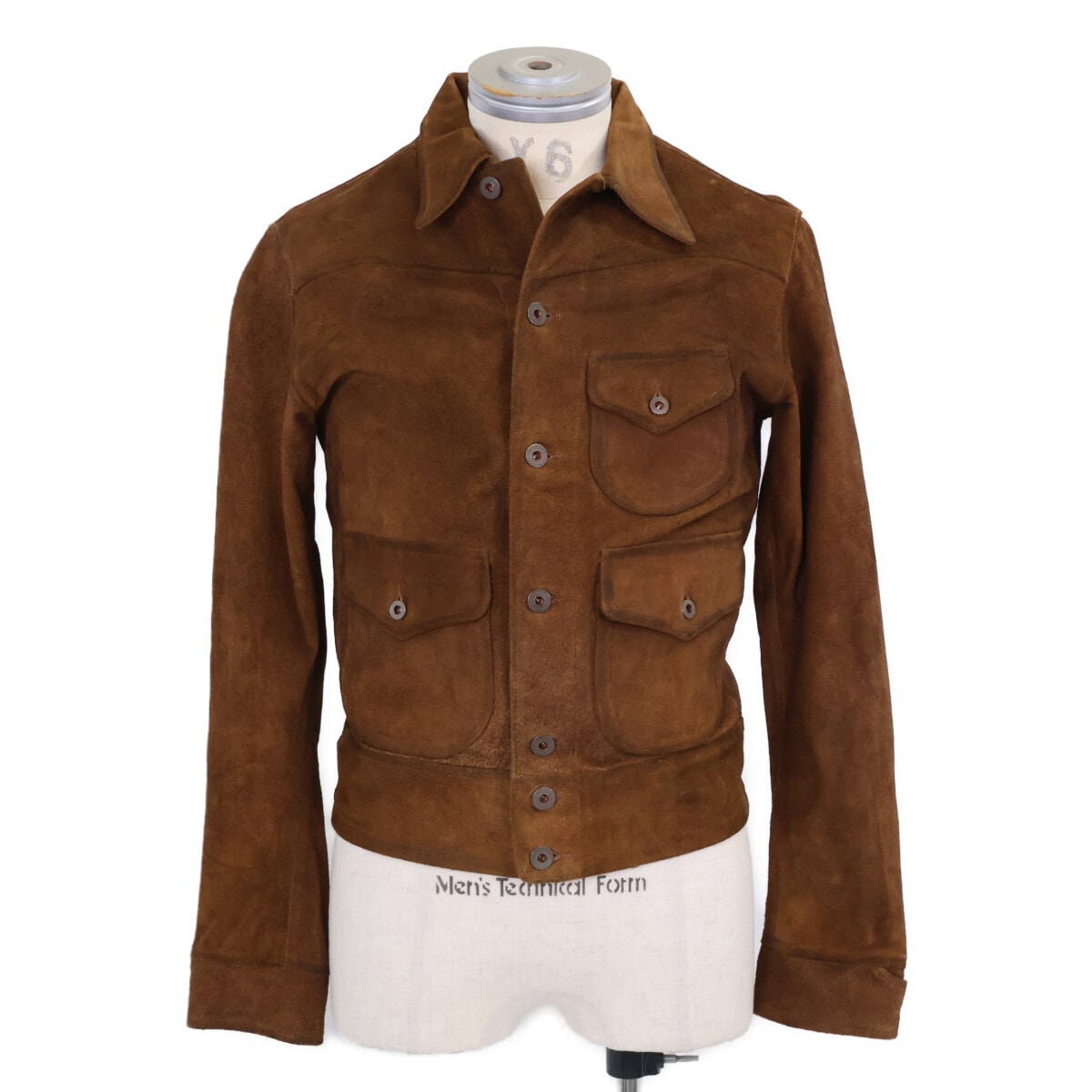 ダブルアールエル MNRROTW16020096 米国製メタルボタン  ラフアウトスエードジャケット XS