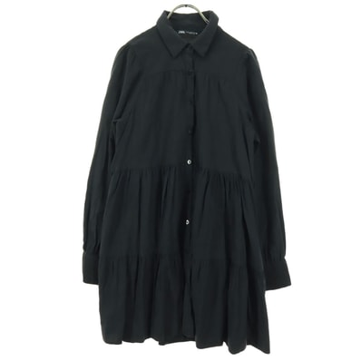 ZARA ザラ 長袖 ブラウス XS ブラック チュニック