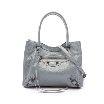 バレンシアガ BALENCIAGA ル シティ ミニ 2WAY トートバッグ バッグ レザー レディース グレー系 8753662ABEK4751 【新品】
