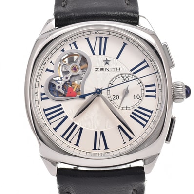 値下 ゼニス ZENITH 03.1925.4062/01.C725 エル プリメロ スターオープン 裏スケ クロノグラフ 自動巻き レディース 美品 B#146845