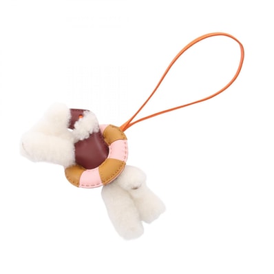 エルメス HERMES バディ チャーム ア ラ メール ルージュアッシュ フー ローズサクラ チャーム アクセサリー ムートン アニョーミロ アニョーミロ ボルドー レディース ボルドー系 / ベージュ系 / マルチカラー